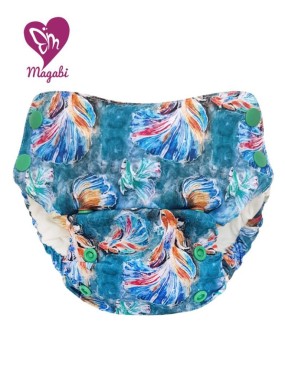 Cloth Diaper AIO SIDE bamboo / ULTRA and SUEDE in contact - MAGABI