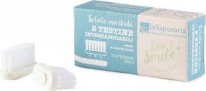 Testine Intercambiabili (setole morbide) - La Saponaria Testine Intercambiabili (setole morbide) - La Saponaria