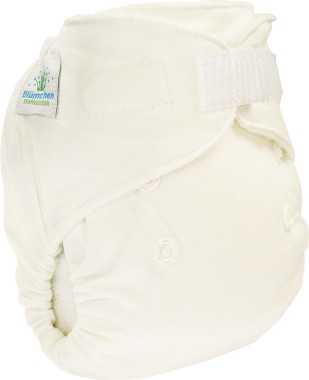Organic Cotton Fitted Cloth Diaper (SNAP) - Blümchen