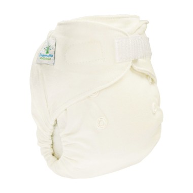 Pannolino lavabile fitted in cotone organico (SNAP) - Blümchen Pannolino lavabile fitted in cotone organico (SNAP) - Blümchen