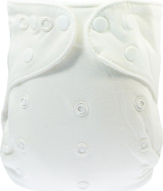 Pannolino lavabile fitted in cotone organico (SNAP) - Blümchen