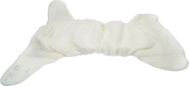 Organic Cotton Fitted Cloth Diaper (SNAP) - Blümchen