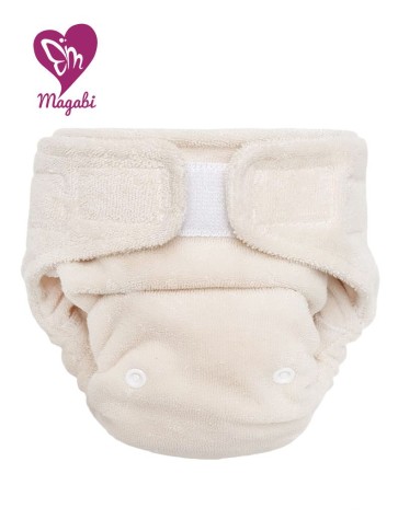Pannolino Lavabile FITTED Notte 100% cotone biologico frotte VELCRO- Magabi