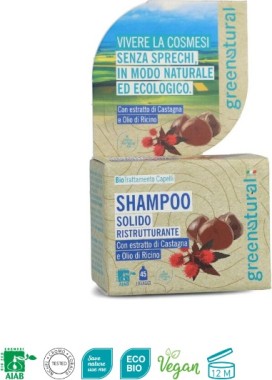 Shampoo solido Ristrutturante- Greenatural