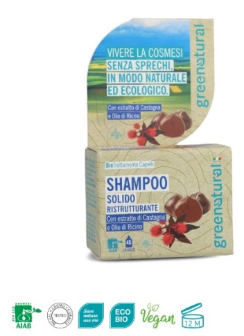 Shampoo solido Ristrutturante- Greenatural