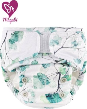 Pocket SUEDE diaper with VELCRO closure (size S/M) - Magabi