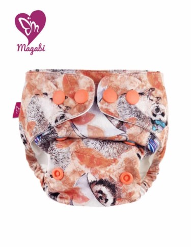 Pannolino Pocket in cotone con chiusura SNAP (taglia S/M) - Magabi