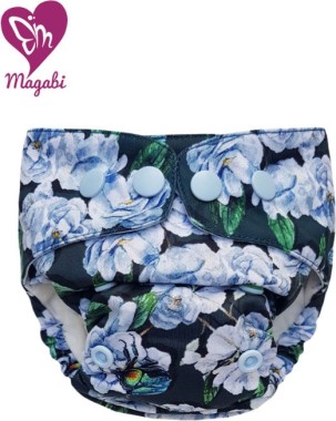 Pocket diaper in cotton with SNAP closure (size S/M) - Magabi