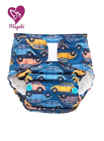 Pannolini Lavabili AIO Bambù e Cotone VELCRO (taglia S/M) - Magabi