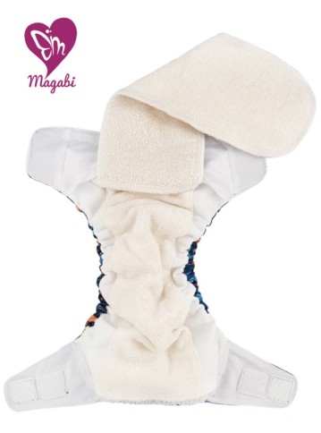 Pannolini Lavabili AIO Bambù e Cotone VELCRO (taglia S/M) - Magabi