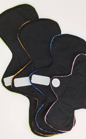 Assorbente lavabile taglia L coolmax nero - CuorPad