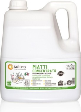 Detersivo Piatti Concentrato NO Profumo (4 Lt) - Solara
