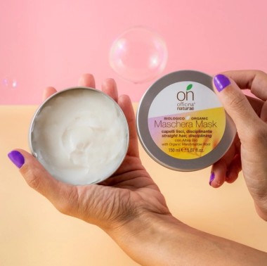 Maschera per capelli lisci, disciplinante - ON - Officina Naturae