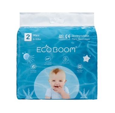 Pannolini U&G biodegradabili  versione PLANT BASED - taglia S (3 - 8 Kg) - Eco Boom