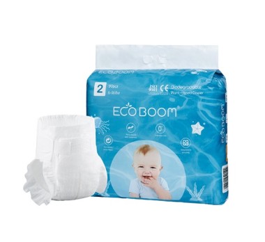 U&G biodegradable diapers PLANT BASED version - size S (3 - 8 Kg) - Eco Boom