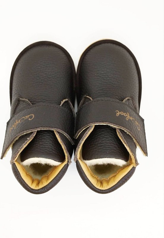 Handmade Barefoot high shoes model LETARGO CuorFoot (black)