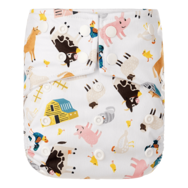 Washable pocket suede diaper Happy Bear