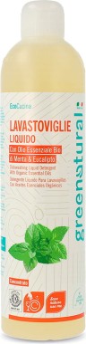 EcOrtica - FLACONE da 500ml per Detergente lavastoviglie Menta & Eucalipto - GreeNatural