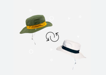 Cappello reversibile con filtro anti UV (taglia 47 - 49) - Ki et La