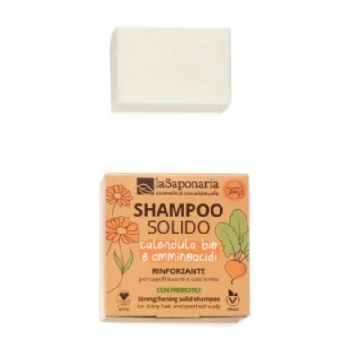 Shampoo solido rinforzante e lenitivo – LaSaponaria