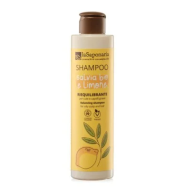 Bio Shampoo liquido ai semi di lino: Salvia e Limone – LaSaponaria
