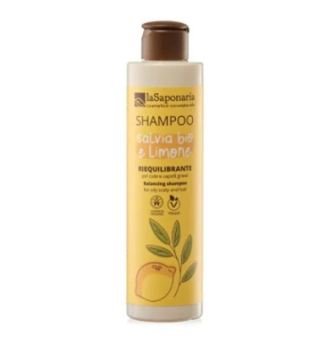 Bio Shampoo liquido ai semi di lino: Salvia e Limone – LaSaponaria