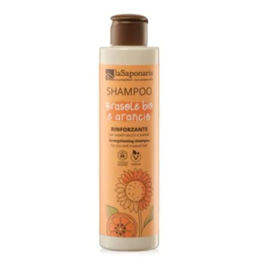 Liquid Bio Shampoo with flax seeds: Sunflower and Sweet Orange - LaSaponaria