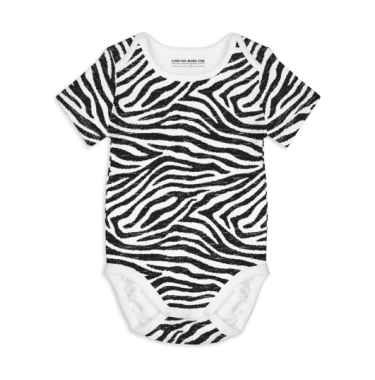 Short-sleeved bodysuit (ZEBRA) - Sleep-No-More