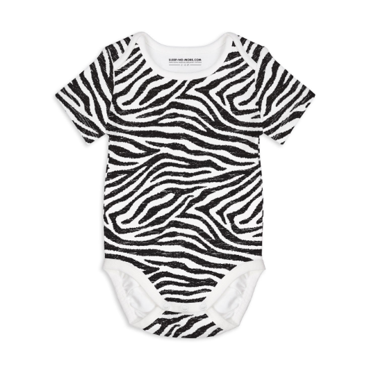 Short-sleeved bodysuit (ZEBRA) - Sleep-No-More
