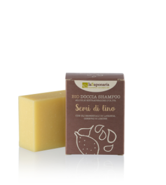 Solid Bio Shampoo with Linseeds - LaSaponaria