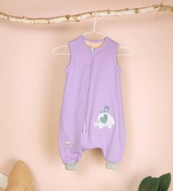 Sacco Nanna JJ (NO maniche) taglia 62/82 (GUFO VIOLA)