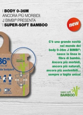 JBody in Bambù (TU) 4 SEASON  (righe rosa) - J Bimbi