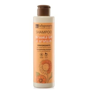 Bio Liquid Shampoo with flax seeds: Sunflower and Sweet Orange – LaSaponaria