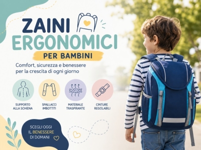 Zaini ergonomici per bambini: comfort e sostegno per affrontare la scuola